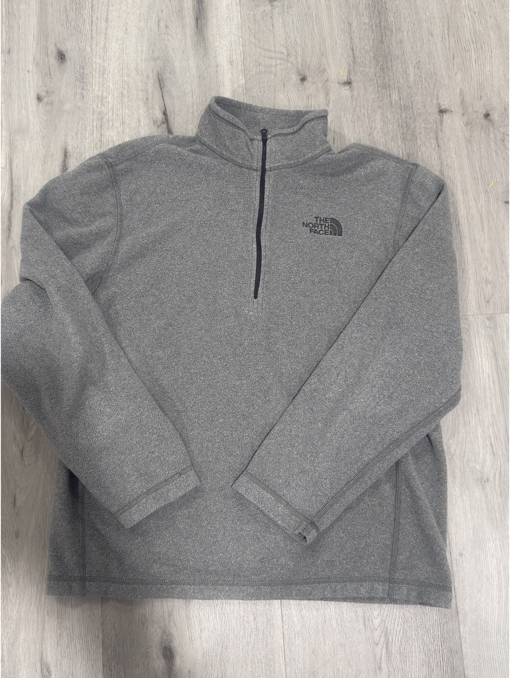 The North Face Men's Fleece Pullover Jacket Gray M/M Half Zip